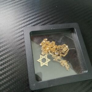 Gold Star Of DAVID NECKLACE